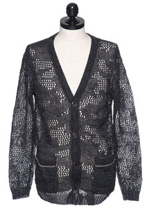 17SRK-01_09 ROAR　CAMO MESH CARDIGAN