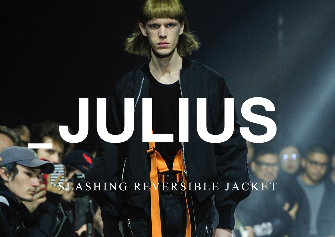 julius 16aw スラッシングパーカー セットアップ