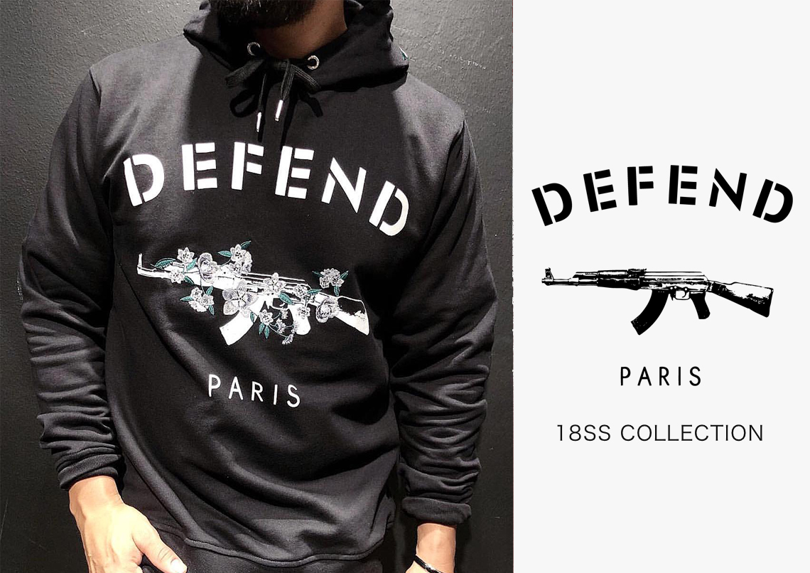 DEFEND Paris ディフェンドパリス　セットアップ　ブラック　Mサイズ