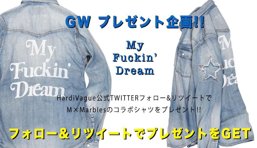 [新品]M x Marbles コラボシャツ　My Fuckin Dream M