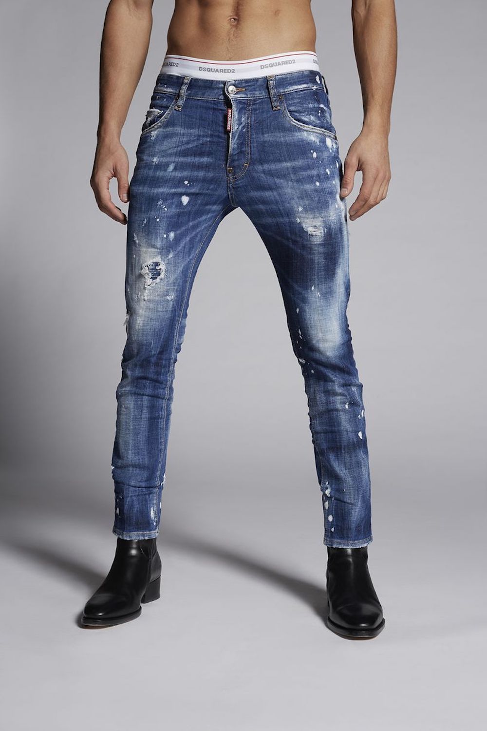 【新品】ディースクエアード DSQUARED2 Skater Jean 48裾まわり300cm