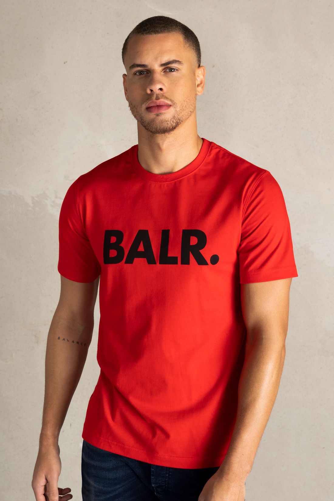 本物 新品 XXL ♪ BALR RED Tシャツ ボーラー 赤 ビッグサイズ