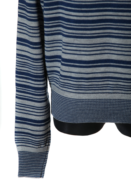 M ORIGINAL INDIGO BORDER WEAVE STAR KNIT 