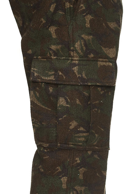 SEVESKIG NEEDLE-PUNCH ARMY PANTS | 062CAMO