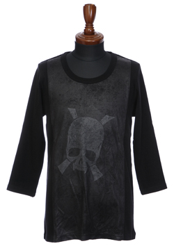 Roen EMBLEM SKULL 3/4 T  BLACK