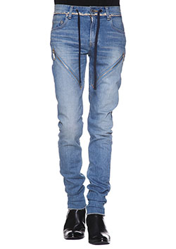 CHRISTIAN DADA SIGNATURE SUPER SKINNY ZIP JEAN