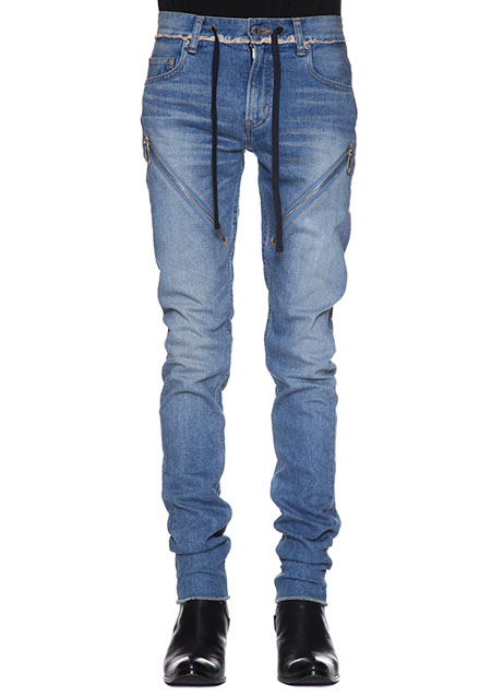 CHRISTIAN DADA SIGNATURE SUPER SKINNY ZIP JEAN