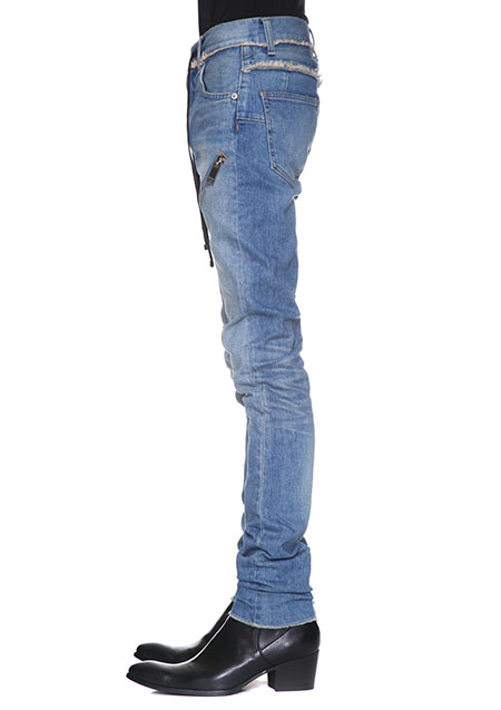 CHRISTIAN DADA SIGNATURE SUPER SKINNY ZIP JEAN