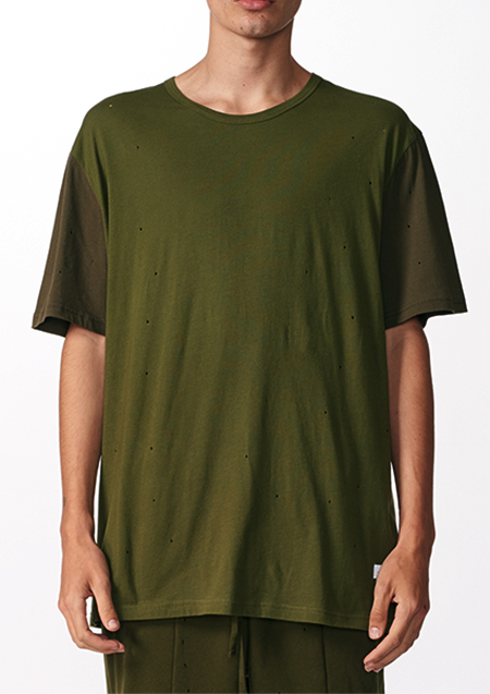 STAMPD DISTRESSED VOIR TEE