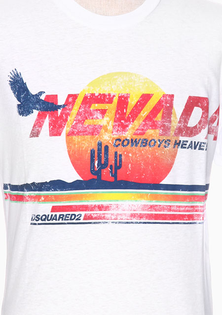 DSQUARED2 PRINTED COTTON-JERSEY T-SHIRT