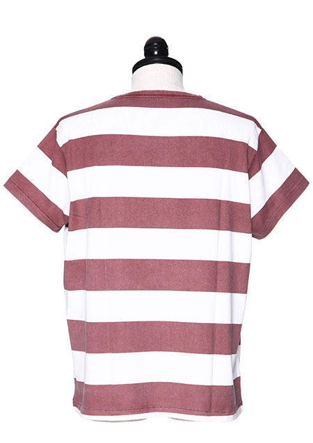 M WASHED PRINT BORDER BIG SILHOUETTE T-SHIRTS