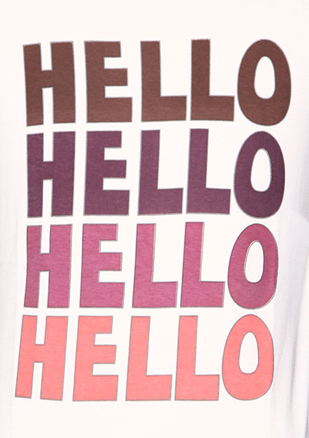 CREW NECK T-SHIRTS (HELLO)