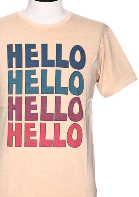 CREW NECK T-SHIRTS (HELLO)