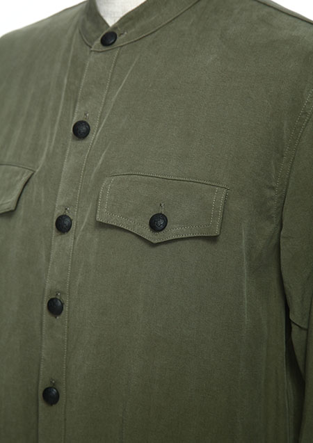 × Jeda　NO COLLAR UNIFORM SHIRT