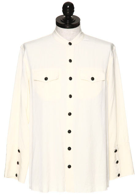 × Jeda　NO COLLAR UNIFORM SHIRT