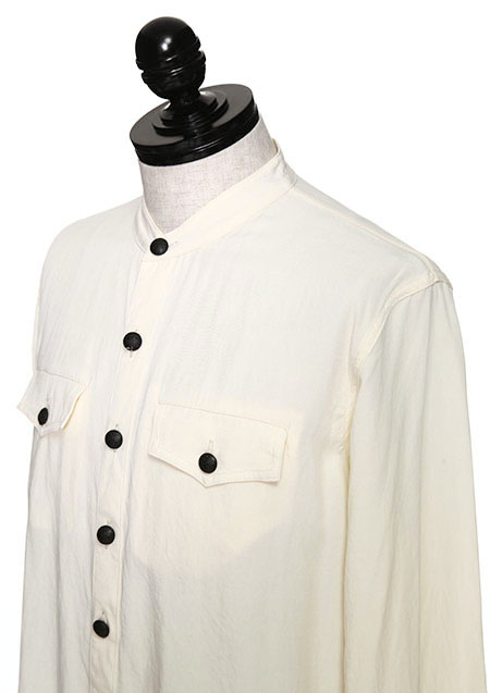 × Jeda　NO COLLAR UNIFORM SHIRT