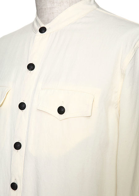 × Jeda　NO COLLAR UNIFORM SHIRT