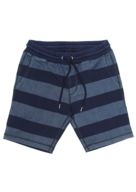 INDIGO BORDER LASER SHORTS