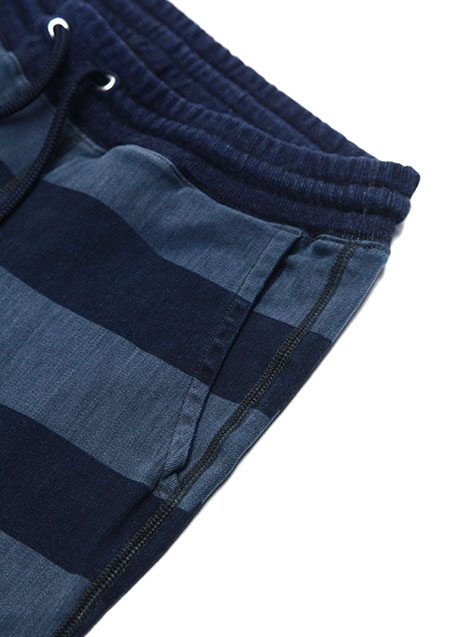 INDIGO BORDER LASER SHORTS