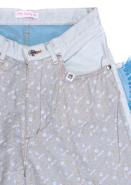 little sunny bite FLORAL DENIM PANTS