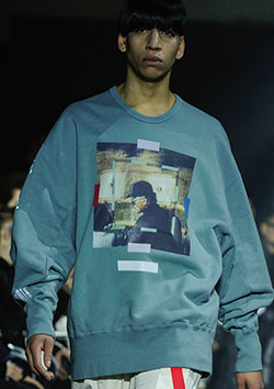 JULIUS CUT & SEWN FOR MALE トレーナー