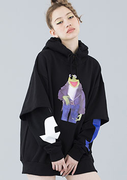little sunny bite × Muppets KERMIT HOODIE