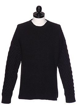 1PIU1UGUALE3 ERICA DROP SHOULDER CREW