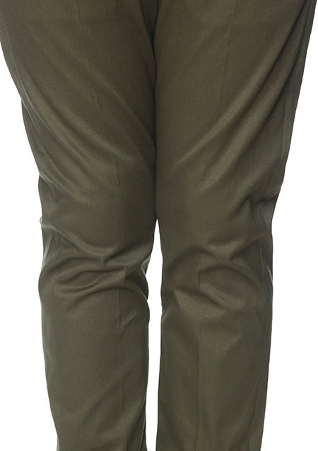 STRETCH COTTON PEACH 1TUCK TAPERED CHINO PANTS