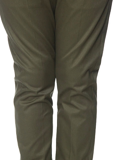 AKM STRETCH COTTON PEACH 1TUCK TAPERED CHINO PANTS