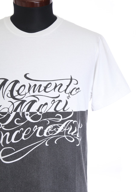 SHORT SLEEVE VINTAGE STYLE T-SHIRTS (MEMENTO MORI VINCERE AUT)