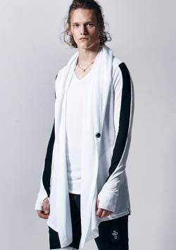 HIGH PEFORMANCE MESH COMBI SHAWL HOOD CARDIGAN