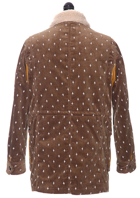 SEVESKIG REFLECTOR EMBROIDERY BOA JACKET | Camel043