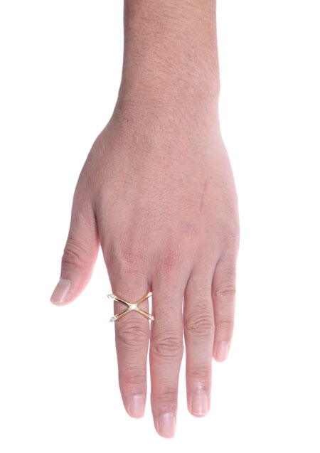 EDGING CROSS RING