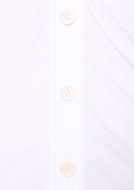 AKM COTTON LYOCELL S/S HAND STITCH V-CARDIGAN