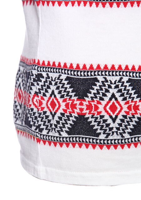 AKM ORIGINAL TRIBAL BORDER S/S V-NECK