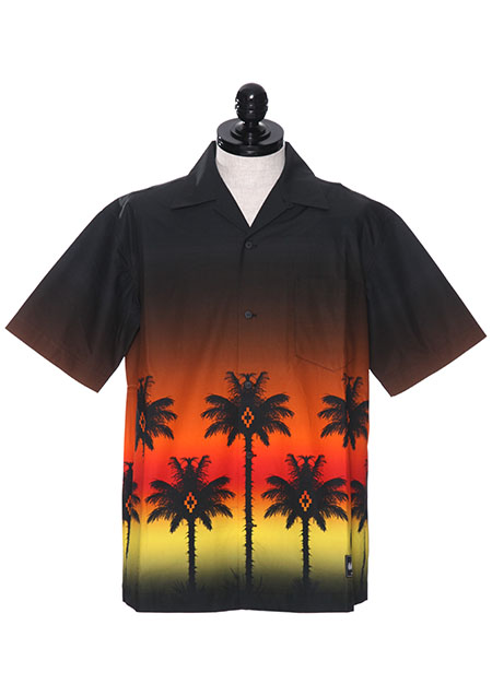 MARCELO BURLON RED PALM SHIRT