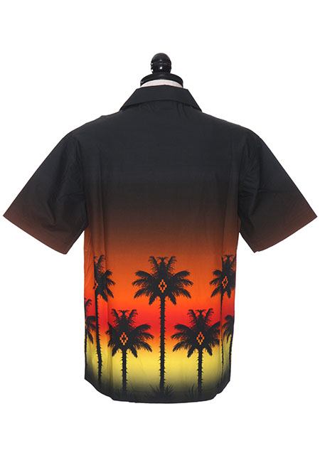 MARCELO BURLON RED PALM SHIRT