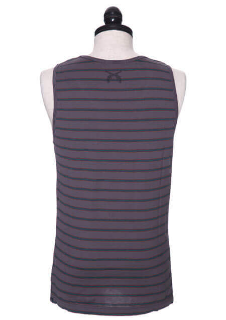 roarguns BORDER TANK TOP | GrayBlack170