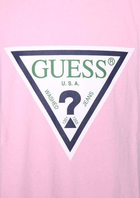 GUESS ORIGINALS TRIANGLE LOGO LONG SLEVE TEE