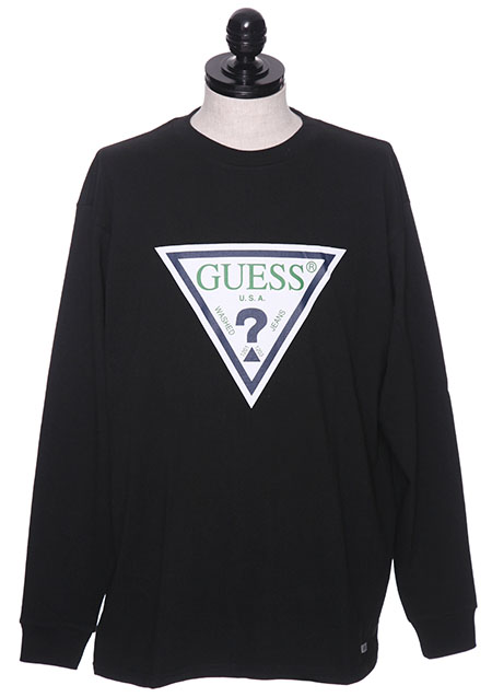 GUESS ORIGINALS TRIANGLE LOGO LONG SLEVE TEE