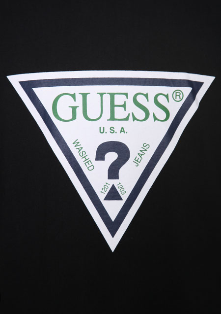 GUESS ORIGINALS TRIANGLE LOGO LONG SLEVE TEE