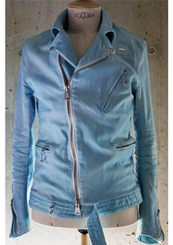 STRECTH TWILL FROST PIGMENT DYED VINTAGE CYCLONE RIDERS JACKET