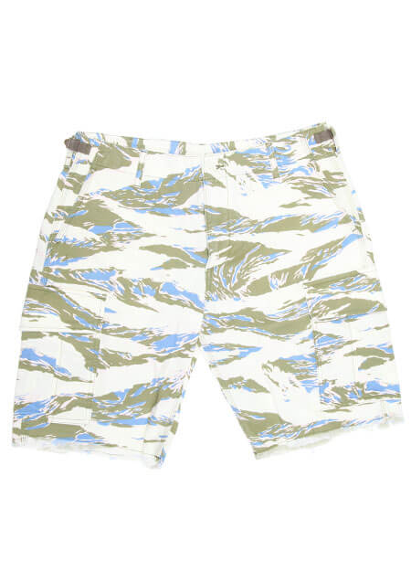 AKM ORIGINAL STRETCH GROSGRAIN 【TIGER CAMO】 JUNGLE FATIGUE SHORTS (WIDE)