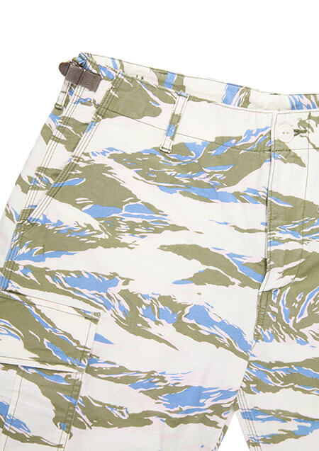 AKM ORIGINAL STRETCH GROSGRAIN 【TIGER CAMO】 JUNGLE FATIGUE SHORTS (WIDE)