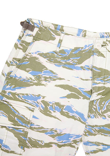 AKM ORIGINAL STRETCH GROSGRAIN 【TIGER CAMO】 JUNGLE FATIGUE SHORTS (WIDE)