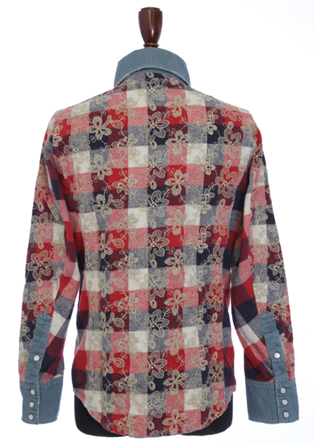 AYUITE EMBROIDERY CHECK SHIRT