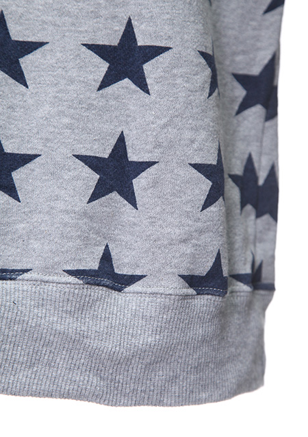 M SWEAT PULLOVER HOODIE (STAR PATTERN)