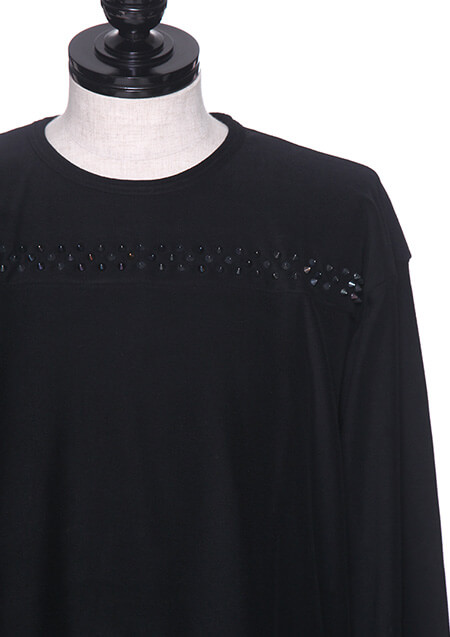 2328C005 LAYERED LONG SLEEVE STUDS & DESTOROY FINISH