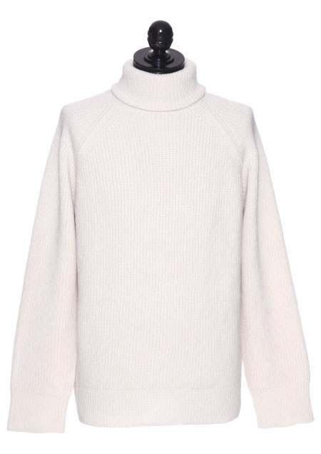 CHRISTIAN DADA RIBBED TURTLENECK KNIT SWEATER