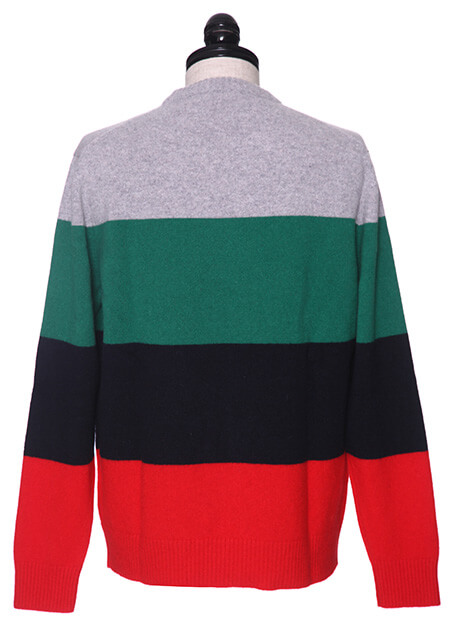 STRIPED WOOL PULLOVER